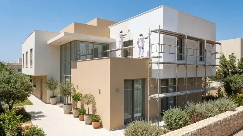 צביעת חוץ מקצועית לבית פרטי